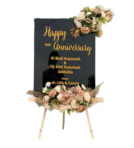 Papan Bunga Akrilik Gentong